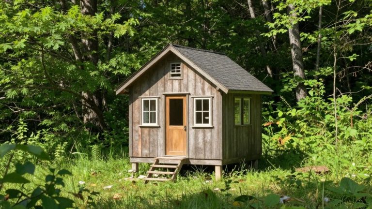 Tiny house in West Virginia landscape