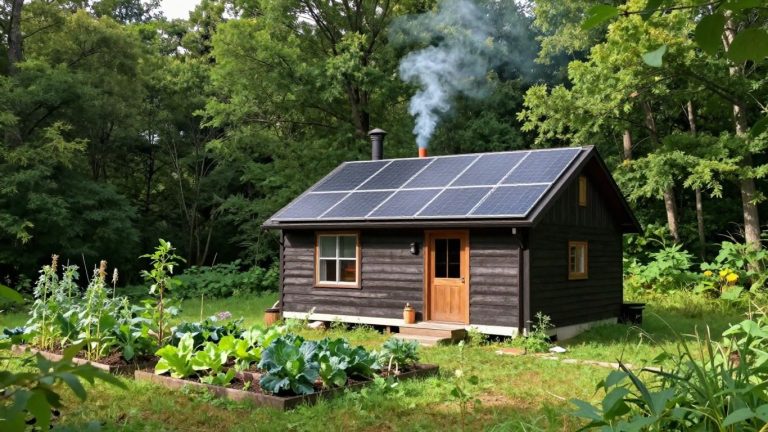 Off-grid cabin in Maryland woods