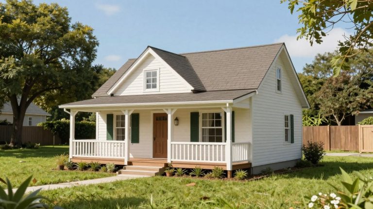 Tiny home in a Michigan backyard.