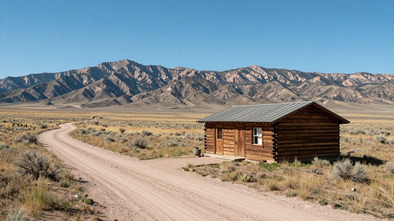 Off-grid cabin in the Utah wilderness