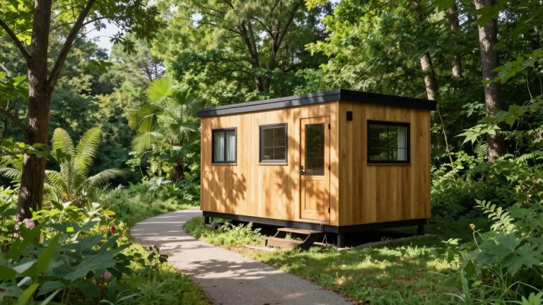 Tiny house in Maryland landscape