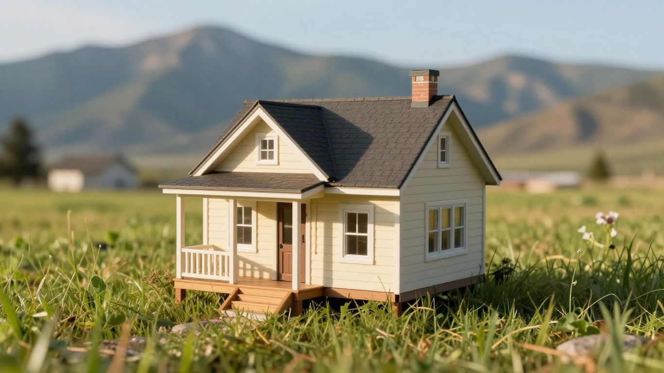 Tiny house in Utah landscape