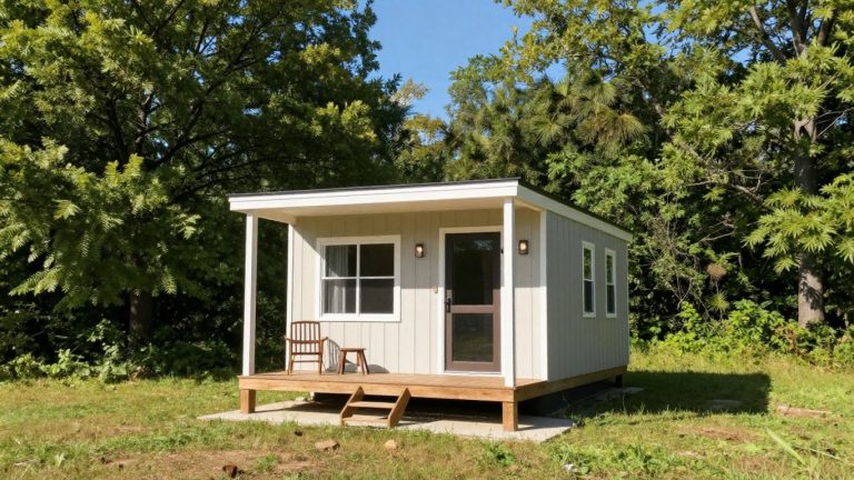 Ohio tiny home in a scenic landscape.