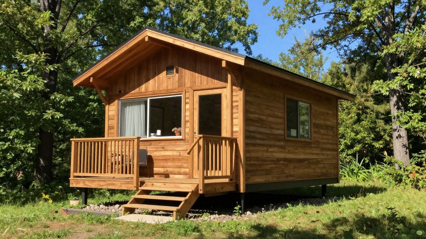 Wisconsin tiny home in a scenic natural setting.