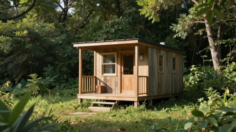 Tiny home in a natural setting