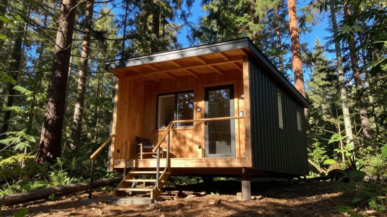 Tiny house in Washington forest